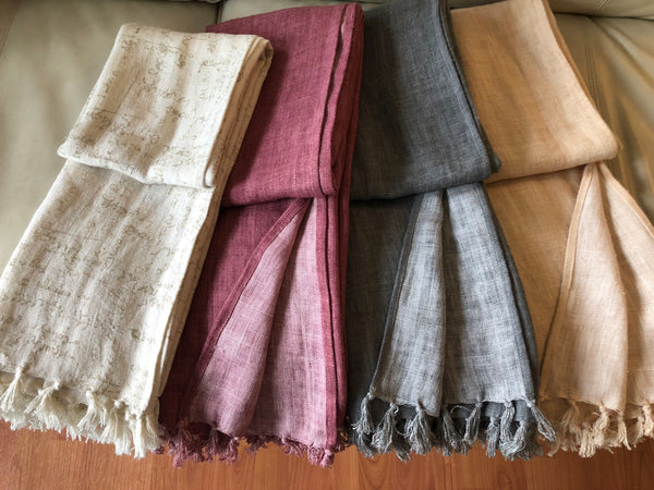 100% Linen Throws