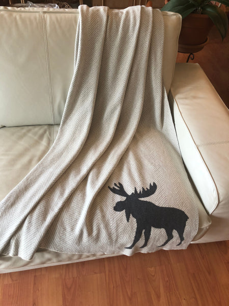Moose Motif Throw