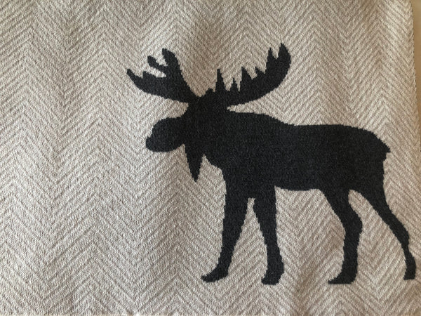 Moose Motif Throw
