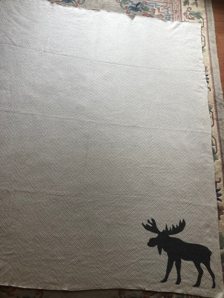 Moose Motif Throw