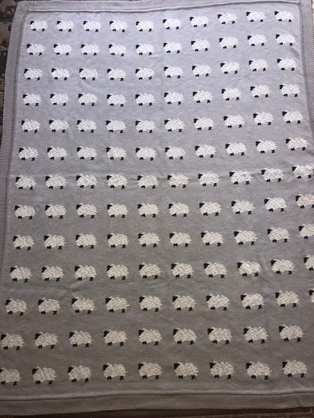 Sheep Motif Throw