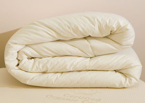 Classic Organic Wool Duvet with 100% Cotton Percale Shell